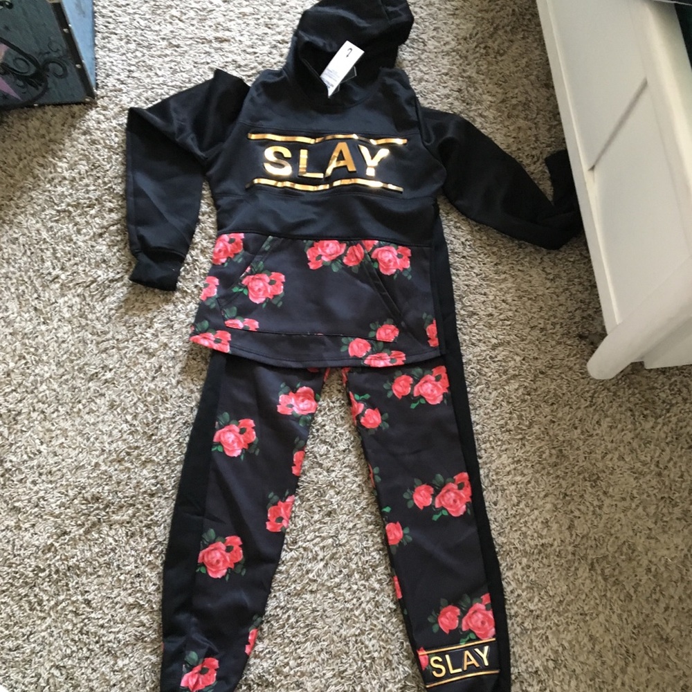 Kids 2 piece “slay” set